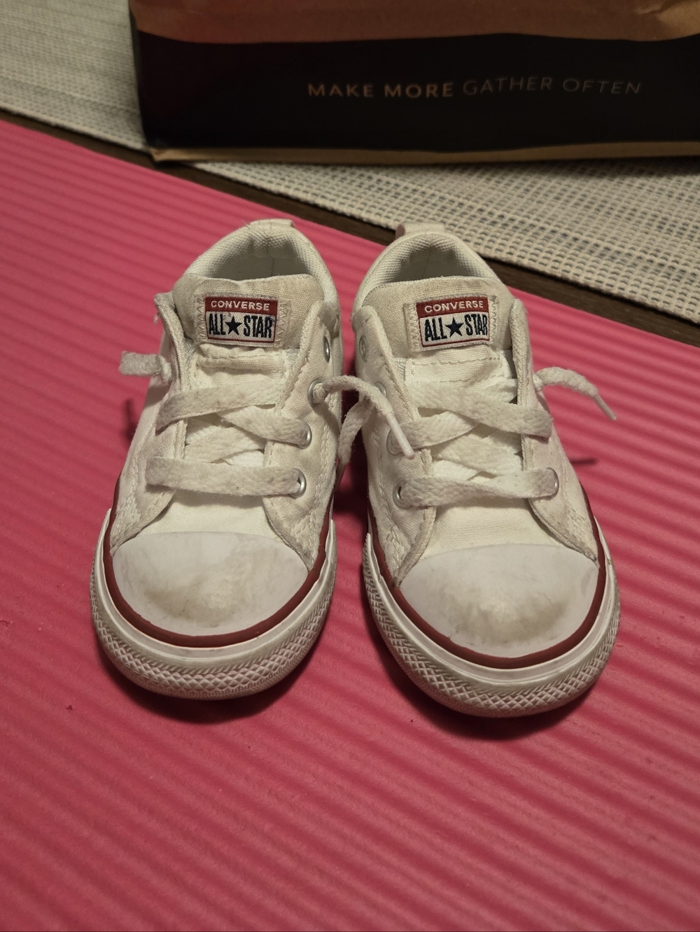 Converse Kids' White Low Top Sneakers